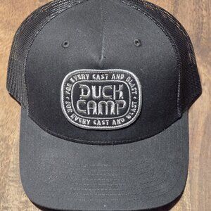 NWOT Duck Camp Adjustable Trucker Hat with Black Logo